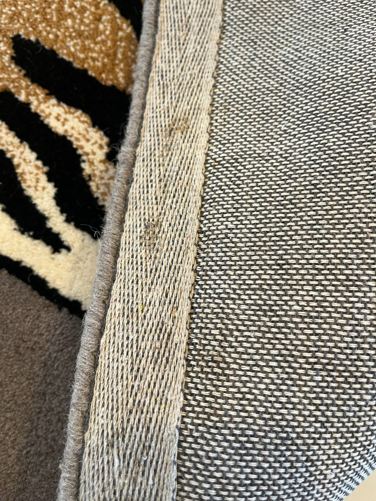 Imperfect - Grey Tibetan Tiger Rug - Wool Tiger Rug South Africa