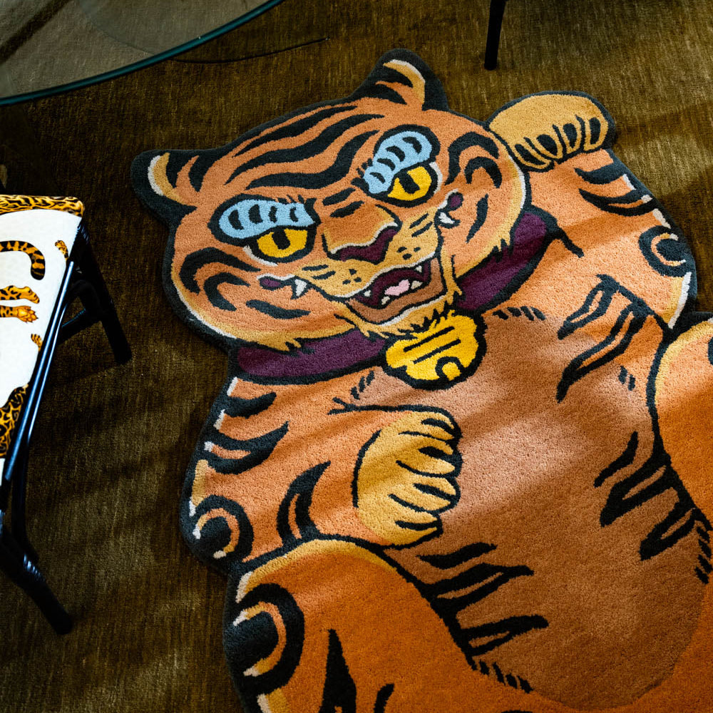 Lucky Tiger Rug - Wool Tiger Rug South Africa