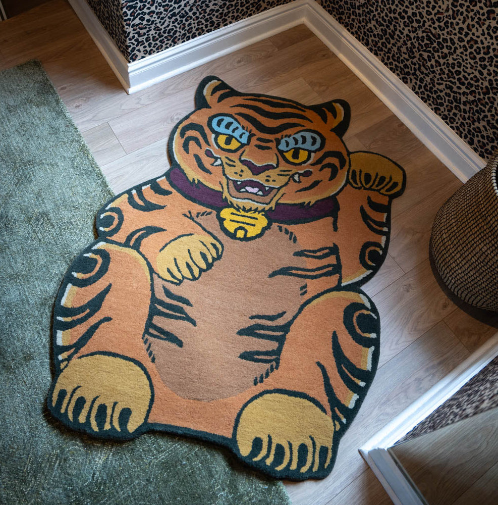 Lucky Tiger Rug - Wool Tiger Rug South Africa