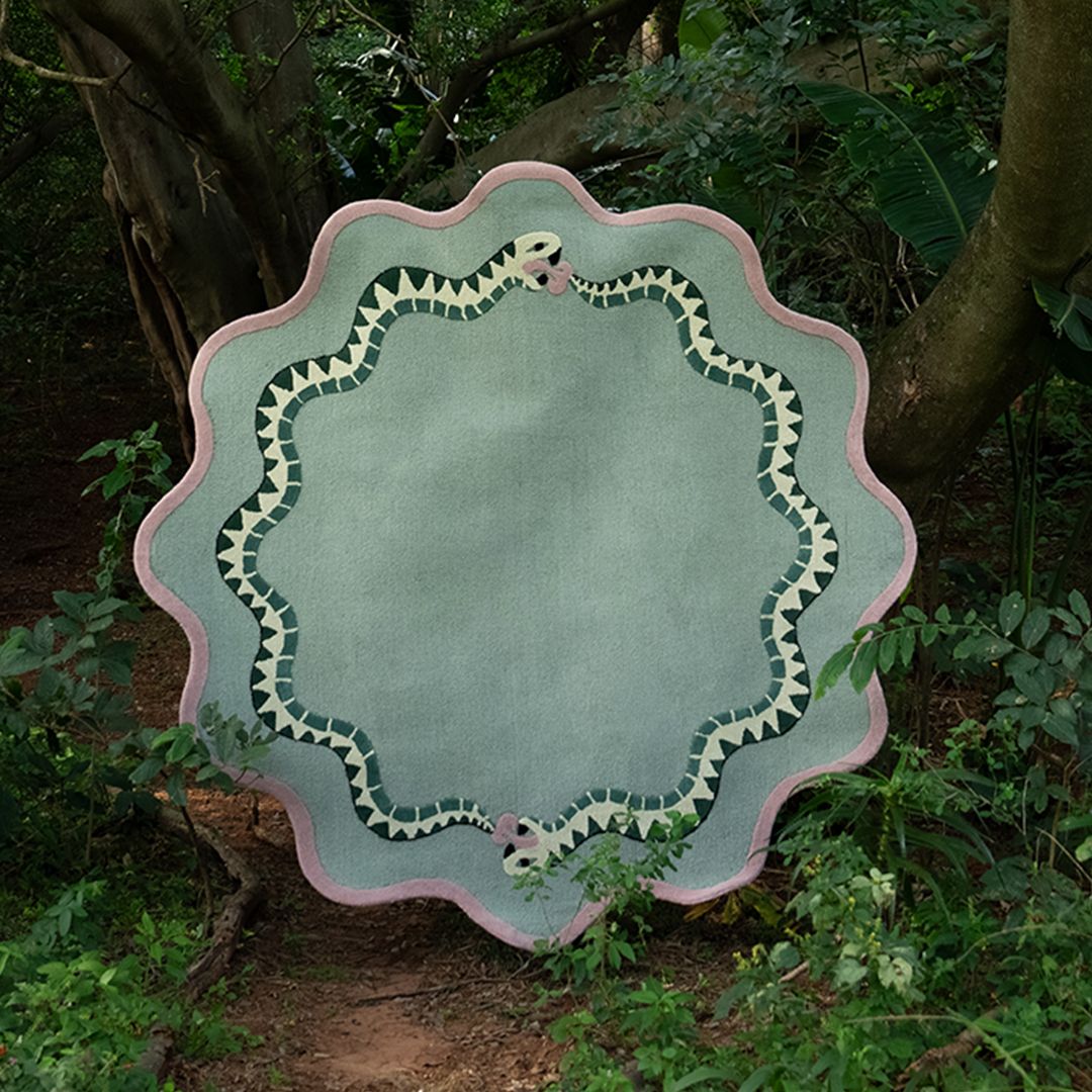 Curvy Viper Rug - Wool Snake Rug South Africa