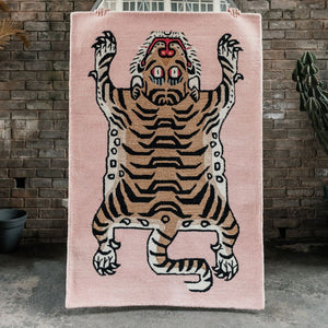 Imperfect 001 - Blush Pink Tibetan Tiger Rug