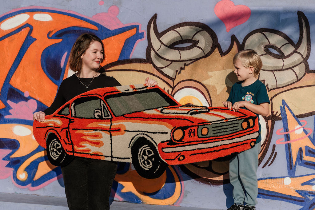 car rug for kids bedroom hand tufted wool South Africa