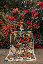 Load image into Gallery viewer, Double Tibetan Tiger Rug - Wool Tiger Rug South Africa
