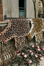 Load image into Gallery viewer, Chocolate Leopard Rug - Wool Leopard Print Rug South Africa
