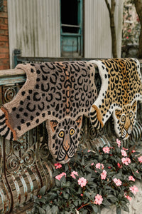 Chocolate Leopard Rug - Wool Leopard Print Rug South Africa