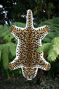 Leopard Rug - Wool Leopard Print Rug South Africa