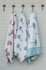 Load image into Gallery viewer, Pink Palms Kantha
